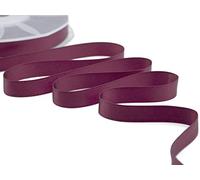 Furlanis - Nastro Doppio Raso, Tessuto Italiano - Bordeaux Scuro, 16 mm x 50 m