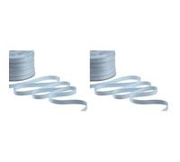 Furlanis - Nastro Doppio Raso, Tessuto Italiano - Carta da Zucchero, 10 mm x 25 m (Confezione da 2)