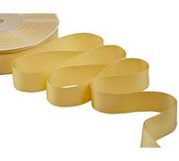 Furlanis - Nastro Doppio Raso, Tessuto Italiano - Giallo Oro, 25 mm x 25 m