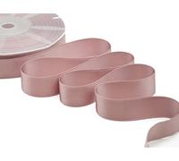 Furlanis - Nastro Doppio Raso, Tessuto Italiano - Rosa Antico, 25 mm x 25 m