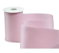 Furlanis - Nastro Doppio Raso, Tessuto Italiano - Rosa Baby, 100 mm x 10 m