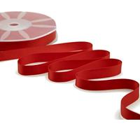 Furlanis - Nastro Doppio Raso, Tessuto Italiano - Rosso, 16 mm x 25 m