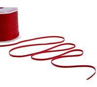 Furlanis - Nastro Doppio Raso, Tessuto Italiano - Rosso, 3 mm x 50 m