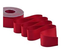 Furlanis - Nastro Doppio Raso, Tessuto Italiano - Rosso Amaranto, 40 mm x 25 m