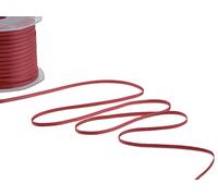 Furlanis - Nastro Doppio Raso, Tessuto Italiano - Rosso Corallo, 3 mm x 50 m