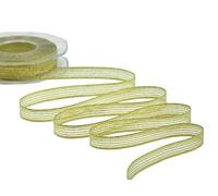 Furlanis - Nastro Lamè Brillante, Tessuto Italiano - Oro, 15 mm x 25 m