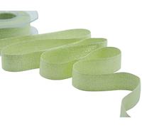 Furlanis - Nastro Lamé Smile, Nastro Decorativo per Confezioni, Bomboniere, Tessuto Italiano - Verde Pistacchio, 25 mm x 20 m