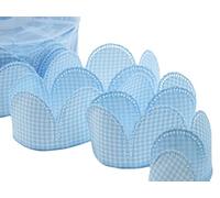 Furlanis - Nastro Margherita Portaconfetti, taffettà, Bomboniere e Confezioni, Tessuto Italiano - Bamby Azzurro, 90 Pezzi da 5 Petali, 50 mm x 25 m