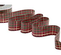 Furlanis - Nastro Scozzese Classico con Lurex - Amaranto, 40mm x 20m