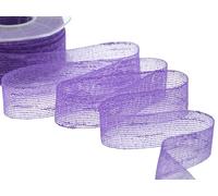 Furlanis - Nastro Veletta, Nastro per Decorazioni, Pacchi Regalo, Bomboniere, Tessuto Italiano - Glicine, 14 mm x 25 m