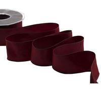 Furlanis - Piattina Elegante Con Rame, Nastro Decorativo Per Confezioni Regalo, Tessuto Italiano - Amaranto, 40 mm x 20 m