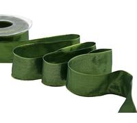 Furlanis - Piattina Elegante Con Rame, Nastro Decorativo Per Confezioni Regalo, Tessuto Italiano - Verde Inglese, 40 mm x 20 m