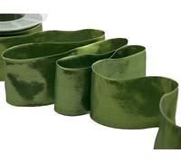 Furlanis - Piattina Elegante Con Rame, Nastro Decorativo Per Confezioni Regalo, Tessuto Italiano - Verde Inglese, 60 mm x 20 m