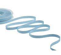 Furlanis - Raso Boutique Lamé, Nastro per Decorazioni, Pacchi Regalo, Bomboniere, Tessuto Italiano - Azzurro Baby, 10 mm x 20 m