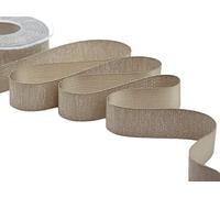 Furlanis - Raso Boutique Lamé, Nastro per Decorazioni, Pacchi Regalo, Bomboniere, Tessuto Italiano - Cannella, 25 mm x 20 m