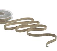 Furlanis - Raso Boutique Lamé, Nastro per Decorazioni, Pacchi Regalo, Bomboniere, Tessuto Italiano - Cannella, 10 mm x 20 m