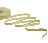Furlanis - Raso Boutique Lamé, Nastro per Decorazioni, Pacchi Regalo, Bomboniere, Tessuto Italiano - Oro, 10 mm x 20 m