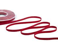 Furlanis - Raso Boutique Lamé, Nastro per Decorazioni, Pacchi Regalo, Bomboniere, Tessuto Italiano - Rosso, 6 mm x 20 m