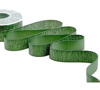 Furlanis - Raso Boutique Lamé, Nastro per Decorazioni, Pacchi Regalo, Bomboniere, Tessuto Italiano - Verde Inglese, 25 mm x 20 m