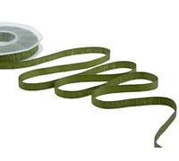 Furlanis - Raso Boutique Lamé, Nastro per Decorazioni, Pacchi Regalo, Bomboniere, Tessuto Italiano - Verde Muschio, 10 mm x 20 m