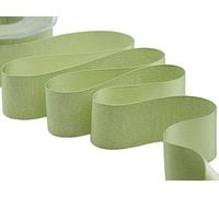 Furlanis - Raso Boutique Lamé, Nastro per Decorazioni, Pacchi Regalo, Bomboniere, Tessuto Italiano - Verde Prato, 40 mm x 20 m