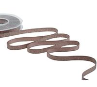 Furlanis - Raso Boutique Lamé, Nastro per Decorazioni, Pacchi Regalo, Bomboniere, Tessuto Italiano - Vinaccia Chiaro, 10 mm x 20 m