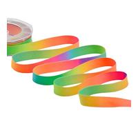 Furlanis - Raso Seta Arcobaleno 16MM, Nastro Decorativo per Confezioni, Bomboniere, Tessuto Italiano - Multicolore, 16 mm x 10 m
