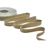 Furlanis - Sable Bordi Lurex Con Rame, Nastro Italiano per Decorazioni Natalizie, Pacchi Regalo - Cannella, 15 mm x 25 m