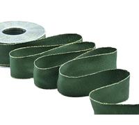 Furlanis - Sable Bordi Lurex Con Rame, Nastro Italiano per Decorazioni Natalizie, Pacchi Regalo - Verde Inglese, 40 mm x 25 m
