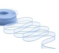 Furlanis N1115_593_50 Nastro Velo Bordato Raso, Organza, Azzurro Baby, 15mm x 50m, unità