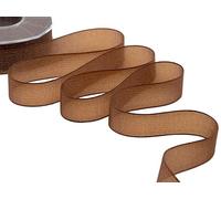 Furlanis - Velo Luminoso, Nastro Decorativo Italiano Per Confezioni, Bomboniere, Pacchi Regalo - Marrone, 40 mm x 20 m