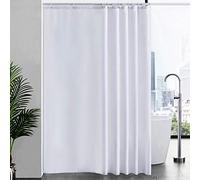 Furlinic Tende Doccia, Tessuto Anti-Muffa Impermeabile Ultra Grande Pulita del Fodera Lavabile,Imposta con 12 Ganci di Plastica-200 x 240cm.