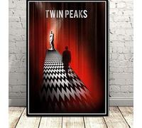 FURLOU Poster di Twin Peaks, Serie TV Spettacoli di Film Classici Poster E Stampe Dipinto su Tela Immagine di Arte della Parete, per Soggiorno Decorazioni per La Casa 40X60Cm