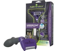 FURminator Strumento di Deshedding del Sottopelo per Rimuovere il Pelo Morto per Gatti di Taglia M/L a Pelo Lungo