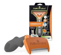 FURminator Strumento di deshedding per cani medi, a pelo corto, M | Spazzola sottopelo cane | Per rimuovere il sottopelo | Per cani di razza media |A pelo corto