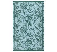 furn. Anemone Tappeto - Interno/Esterno Reversibile Giacobino Floreale Resistente Alle Intemperie Facile Da Pulire Tappeto (Verde Petrolio/Minerale - 120x180cm)