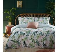 furn. Bali Copertina Palm Piumino e Federa Set, Verde, re