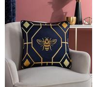 furn. Bee Deco - Cuscino imbottito con piume geometriche