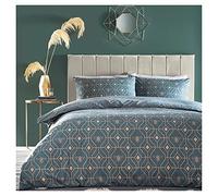 furn. Bee Deco - Set copripiumino singolo, cotone, poliestere, blu francese
