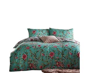 furn. Chinoiserie Copripiumino Vintage Singolo, Cotone, Poliestere, Jade