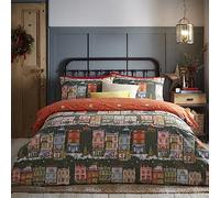 furn. Christmas Spirit - Set copripiumino singolo, colore: verde