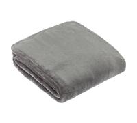 furn. Coperta in pile Harrow - Coperta in flanella leggera morbida e setosa per letto o divano (Carbone - 140x180cm)