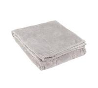 furn. Coperte Snowflakes - Coperta in Flanella Fleece Embossed con Fiocchi di Neve in Inverno (Grigio - 140x180cm)