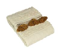 furn. Copriletto Boho, Cotone, ocra, 130 x 180cm