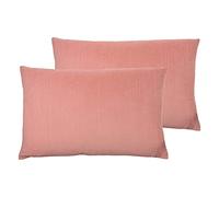 furn. Cuscini Contra Twin Pack Poliestere Riempito, Blush, 40 x 60 cm, 2 unità