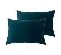 furn. Cuscini Contra Twin Pack Poliestere Riempito, Teal, 40 x 60 cm, 2 unità