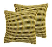 furn. Cuscini riempiti in Poliestere Rowan (Twin Pack), Ochre, 45 x 45cm, 2 unità