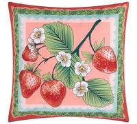 furn. Cuscino da esterno imbottito in poliestere con stampa di fragole anemone - multicolore - 45x45 cm