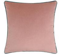 furn. Cuscino imbottito in piuma Meridian - Cuscino decorativo di lusso in velluto con bordino a contrasto (Rosa/Verde Acqua - 45x45cm)