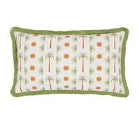 furn. Cuscino imbottito in piume con stampa palme Tropicala - Multicolore - 30x50 cm